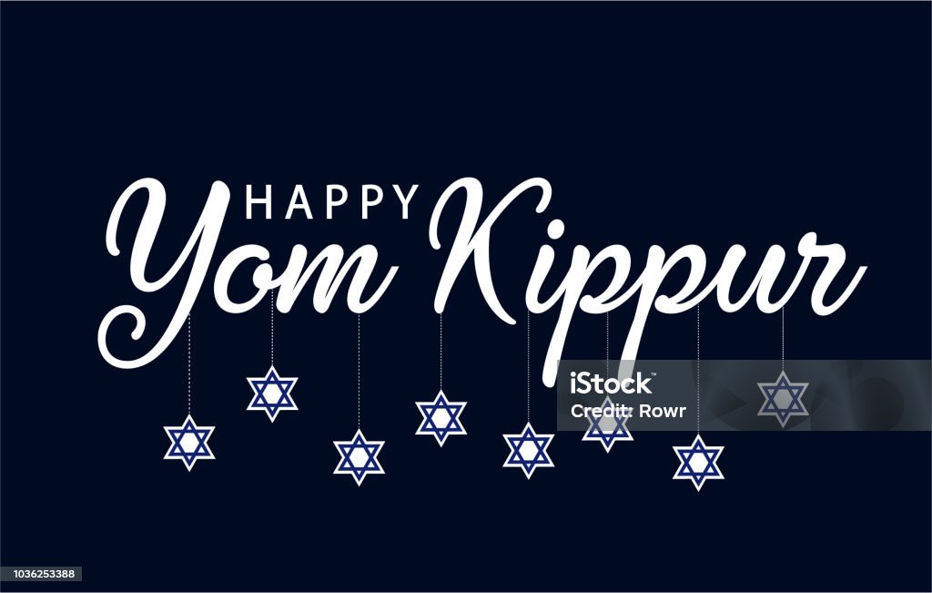 Yom kippur mavi - Royalty-free Yom Kippur Vector Art