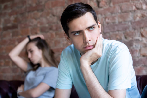 istock Unhappy couple in quarrel 1036274134