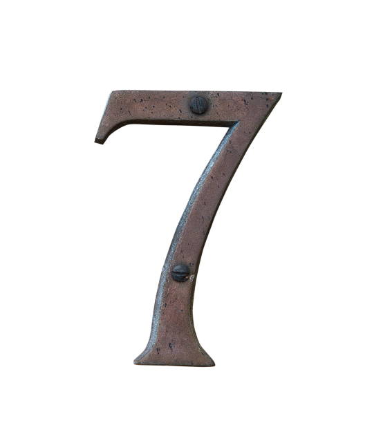 istock Close-Up Of Metallic Number Over White Background 1036287346