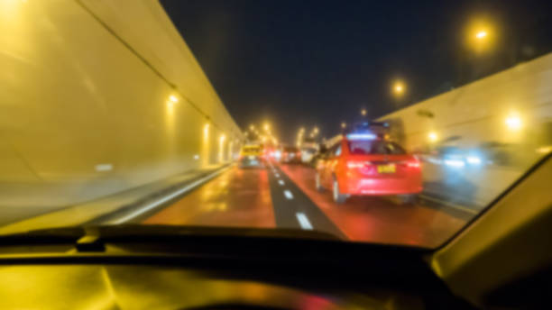 istock blur Car on the road 1036296894