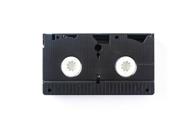 istock Videocassette isolated on white background. View from above. 1036301438
