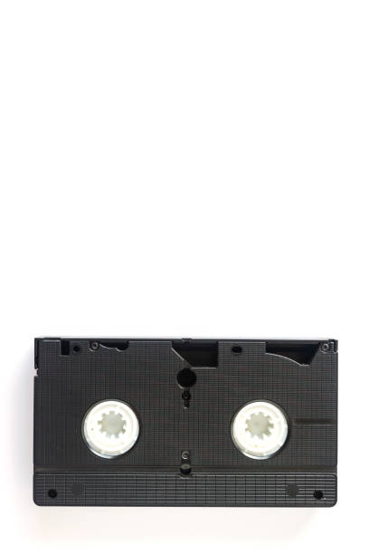 istock Videocassette isolated on white background. View from above. 1036301932