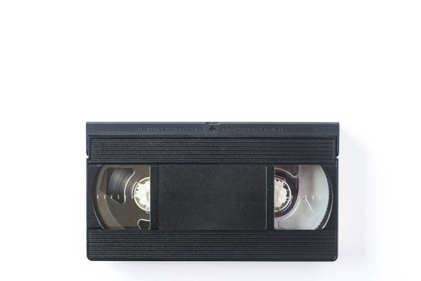 istock Videocassette isolated on white background. View from above. 1036301974