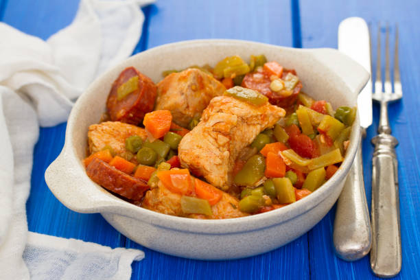 istock chicken stew with vegetables in dish 1036302734