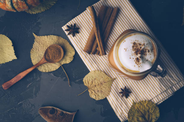 istock Pumpkin spice latte or coffee with cinnamon 1036312796