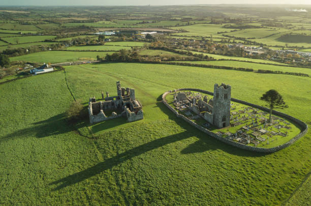 istock Hill of Slane aerial view 1036312872