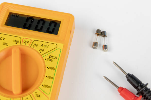 istock Fuse for devices and electrical receivers. Accessories and spare parts for electronics. 1036315970