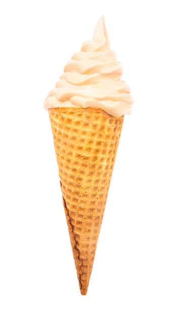 istock Vanilla Soft Serve in a Waflle Cone 1036321738