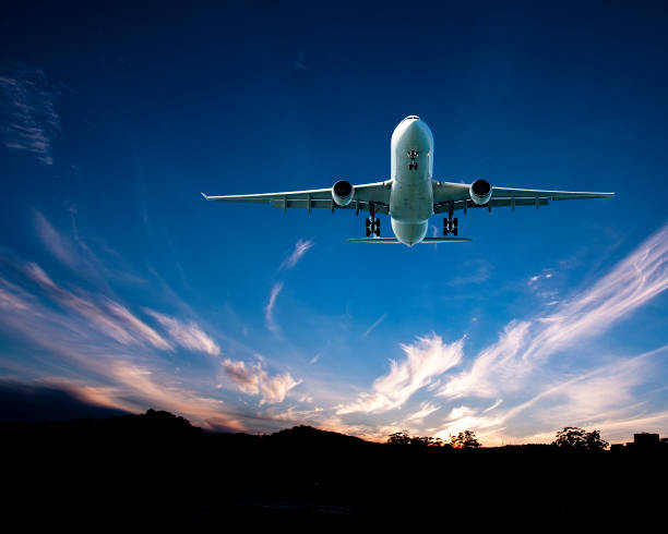 istock Aircraft in flight with Cirrus cloud in blue sky. Australia. 1036328916