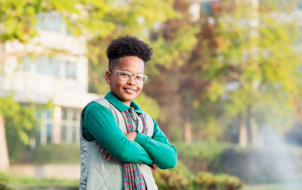istock Teenage mixed race African-American boy smiling 1036340168