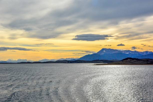 istock Sunset at Strait of Magellan in Chile 1036345266