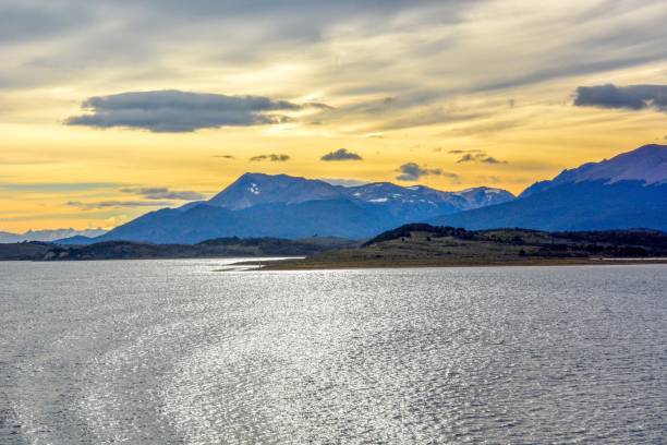 istock Sunset at Strait of Magellan in Chile 1036351100