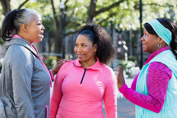 istock Three mature African-American women conversing 1036365244