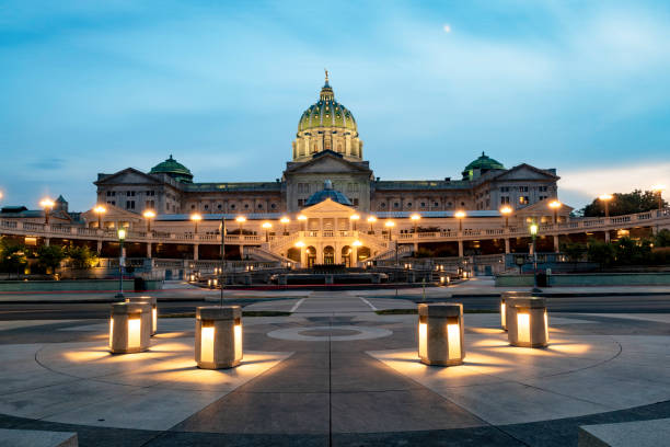Capitolio del Estado de Pensilvania - foto de stock