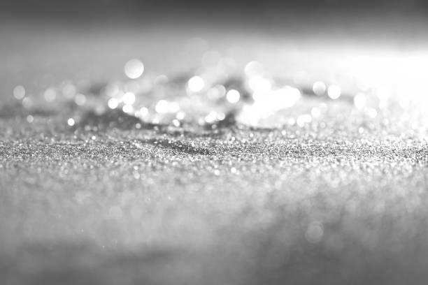 Texture background abstract black and white or silver Glitter and elegant for Christmas