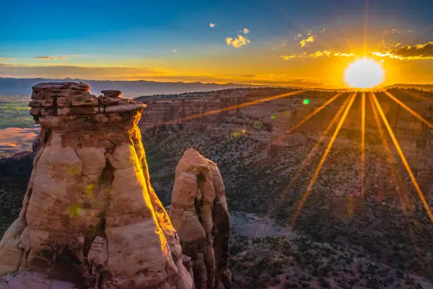 Beautiful Sunrise in Colorado National Monument in Grand Junction, Colorado