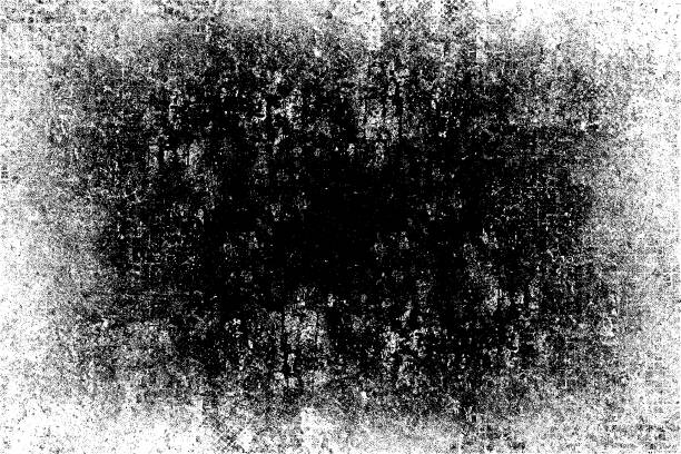 istock Grunge background black and white. Texture of cracks, chips, scuffs, dust, scratches. Abstract vintage surface. Monochrome pattern for design and printing 1036536092
