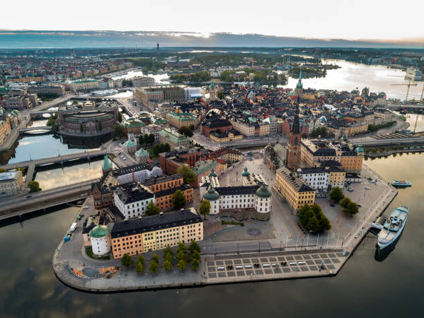 istock Aerial view over Stockholm Riddarholmen 1036544936