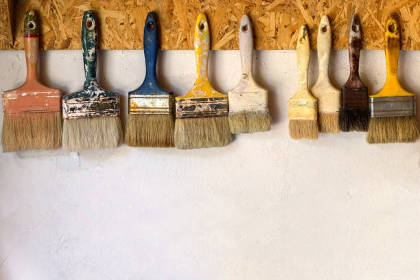 Old Paint Brushes stock photo