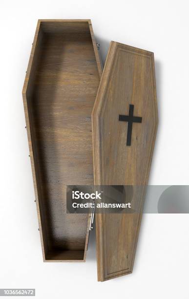 Coffin Open Stock Photo - Download Image Now - Coffin, Open, No People