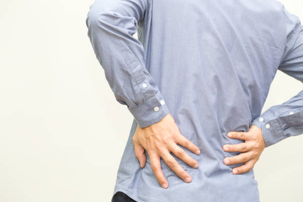 istock Backache, Back pain symptom and office syndrome concept 1036562888