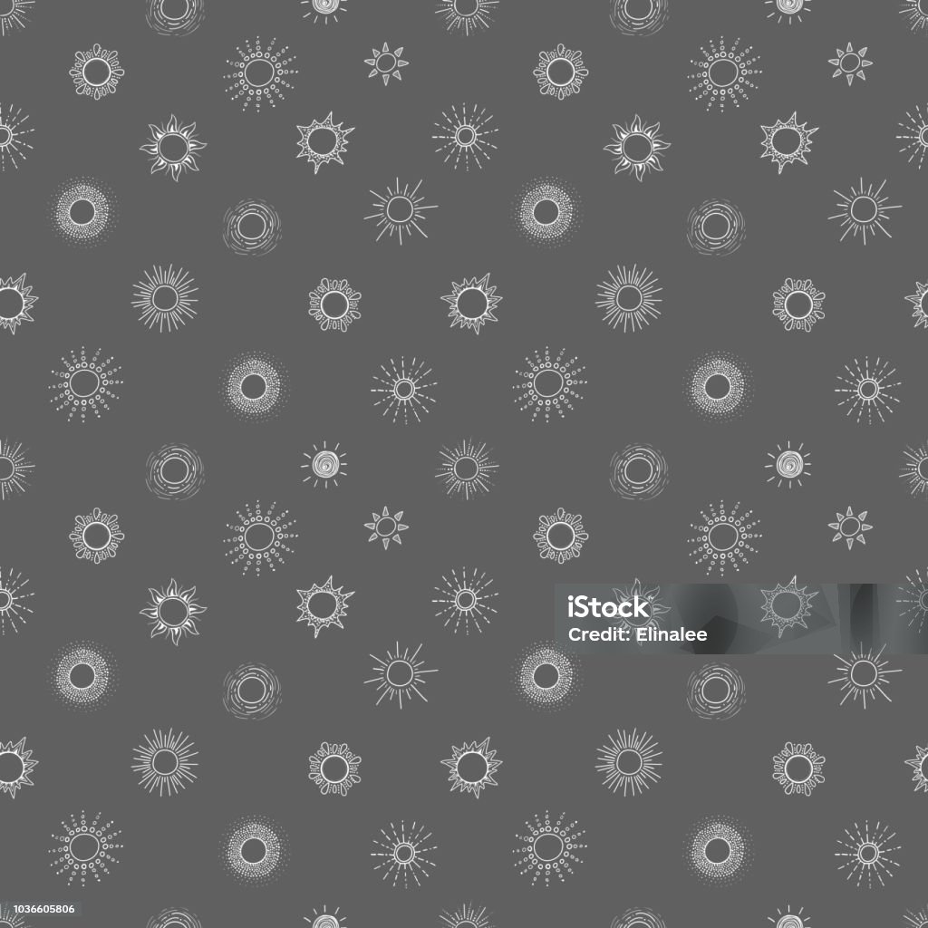 Seamless Background With Doodle Sun On Black Background Can Be Used For  Wallpaper Pattern Fills Textile Web Page Background Surface Textures Stock  Illustration - Download Image Now - iStock