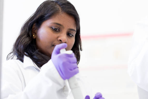 istock Indian female researcher portrait 1036625020