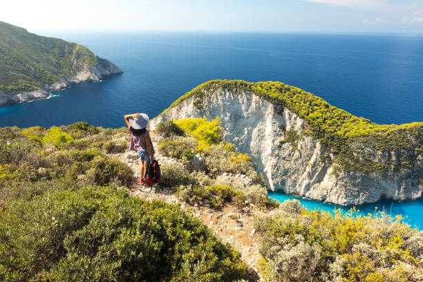 istock Woman standing on top and watching at view 1036655038