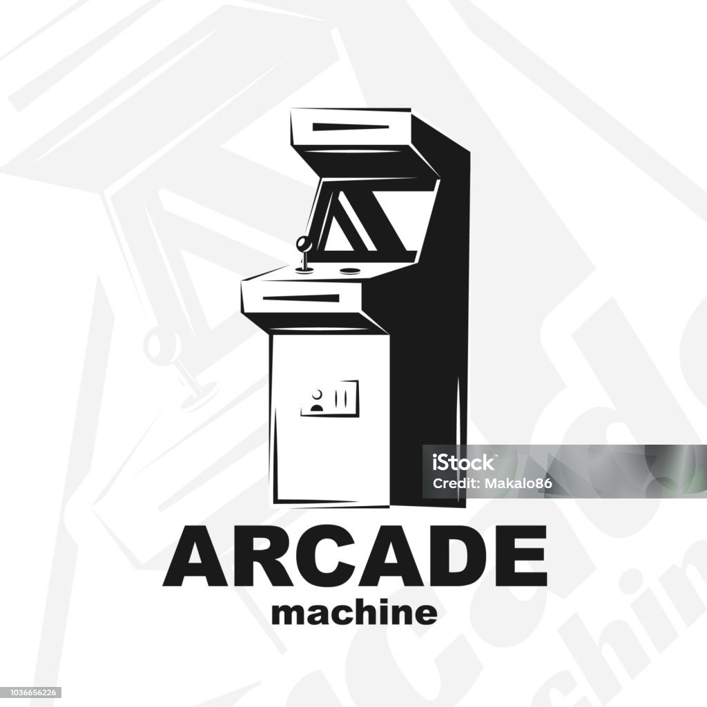 Arcade Machine Image Elements Arcade Machine Vector Stock Illustration - Download Image Now - Art ...