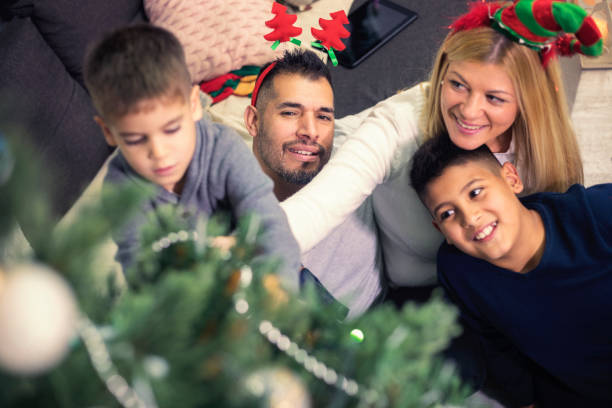 istock Celebrating Christmas at home 1036673112