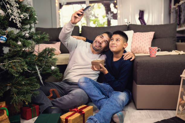 istock Celebrating Christmas at home 1036675332