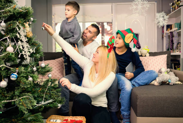 istock Celebrating Christmas at home 1036675500