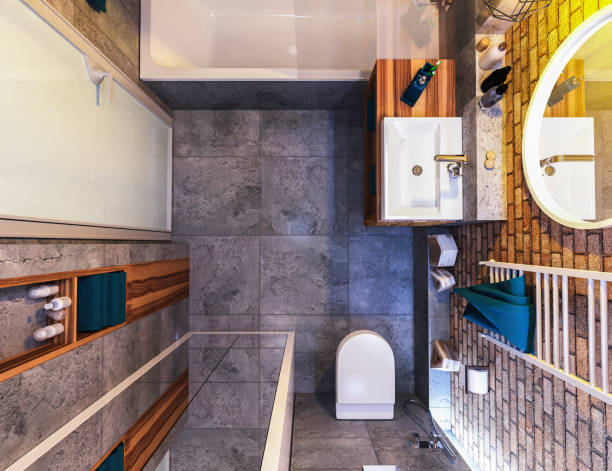 istock modern design of a bathroom 1036710752