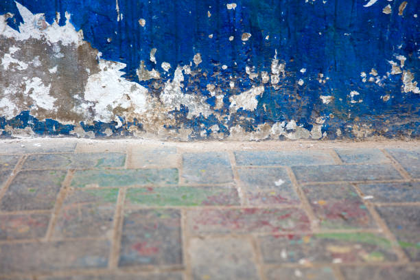 istock Detail of the old blue wall 1036712794
