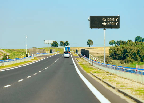 istock Scenery with car at road Poland 1036713010