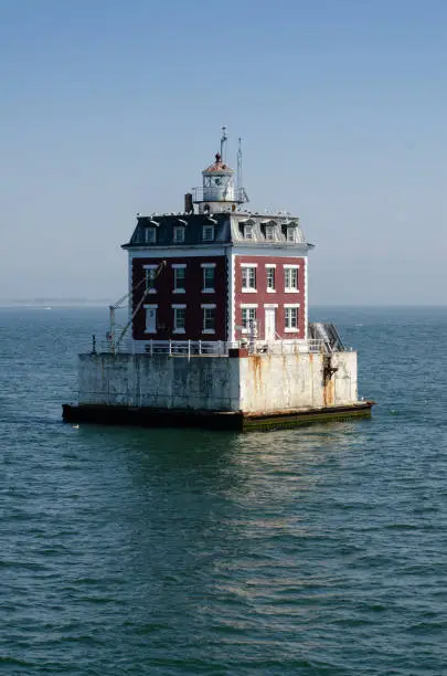 New London Ledge Light is a lighthouse in Groton, Connecticut on the Thames River at the mouth of New London harbor.