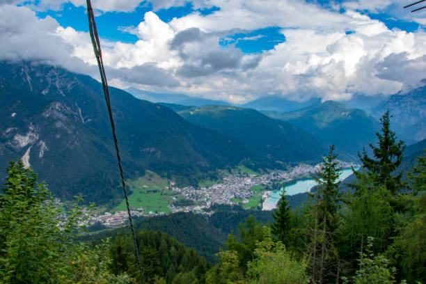 istock Village nearby a lake 1036729018
