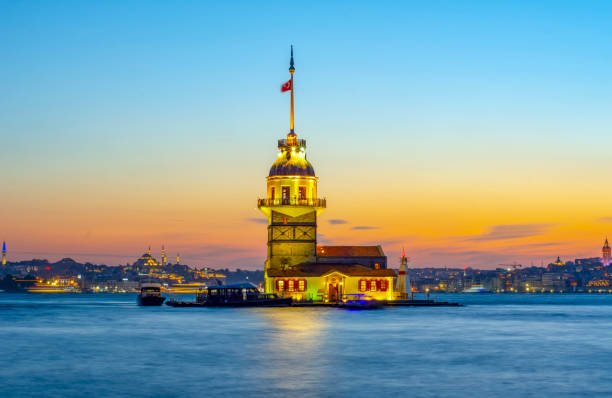 istock Maiden's Tower in istanbul, Turkey 1036741578