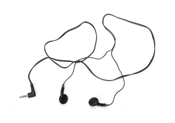 istock Black earbuds earphones 1036742072