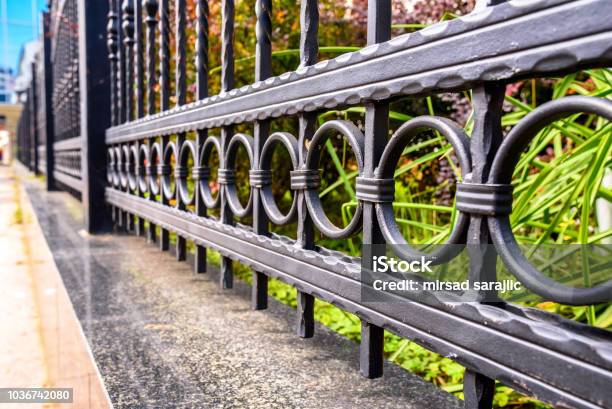 Fence Stock Photo - Download Image Now - Fence, Railing, Blacksmith Shop