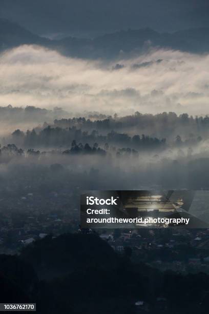 Low Level Clouds And Fog Overhead Toraja Utara In Toraja Sulawesi Indonesia Stock Photo - Download Image Now