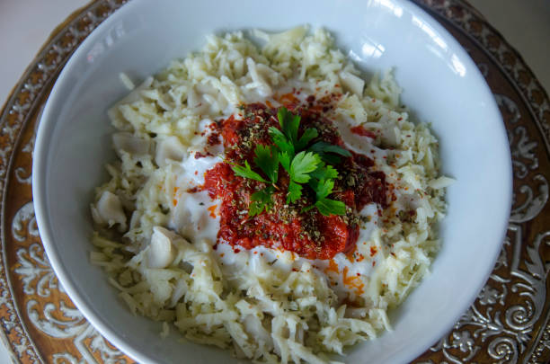 istock Turkish Ravioli in Small Boutique Cafe 1036764356