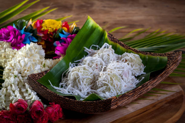 Thai dessert Coconut munchkins