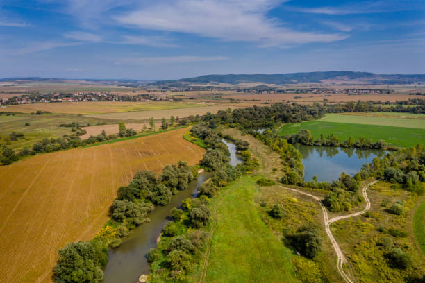 istock Drone view of the river 1036799826