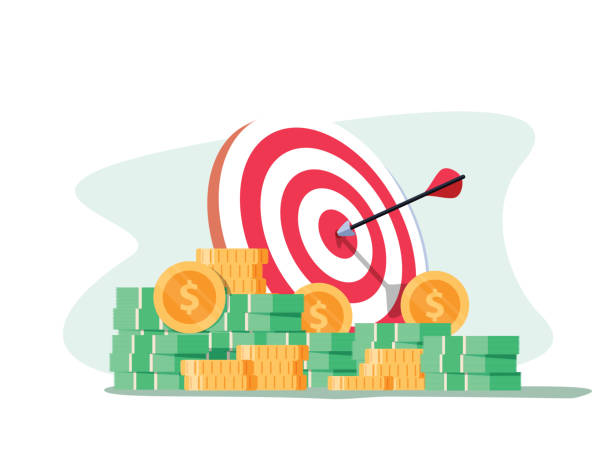 istock Target with arrow and pile of gold coins. Goal setting. Smart goal. Business target concept. Achievement and success. 1036809698