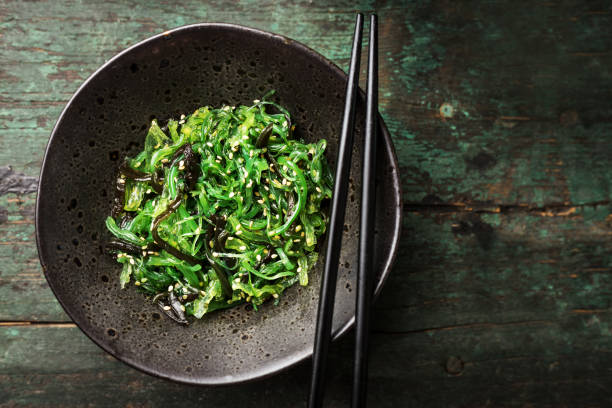 istock Seaweed salad served and ready to eat 1036811182