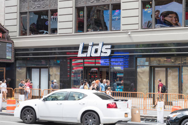 Lids store front in New York stock photo