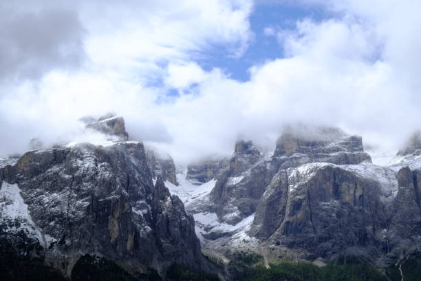 istock Summer snow on the peaks and in the valley 1036849910