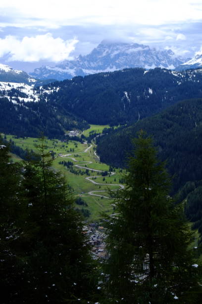 istock Summer snow on the peaks and in the valley 1036849960