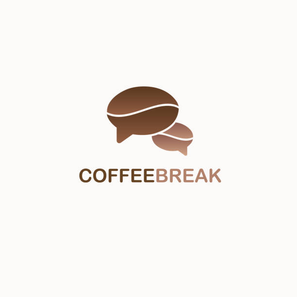 ilustrações, clipart, desenhos animados e ícones de modelo de design de vetor de coffee-break. - coffee time